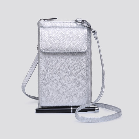 Crossbody Phone Bag and Purse | Silver