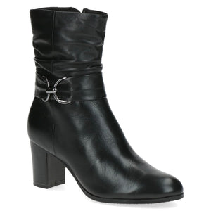 Caprice / 25328 Soft Leather Heeled Boot / Black