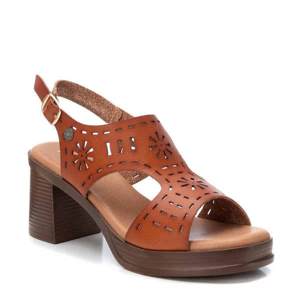 VEGAN Platform Sling Back Sandal | 172852 | Tan
