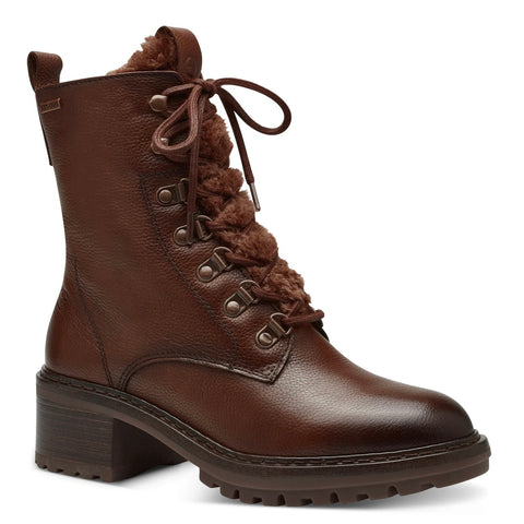 Tamaris / 26293 Lace up style Ankle boot / Cognac