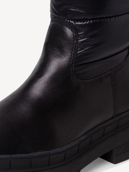 Tamaris | Tall Puffer Boot | 26629 | Shiny Black