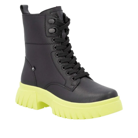 Rieker | Chunky Ankle Boot | W1870-01 | Black/Neon