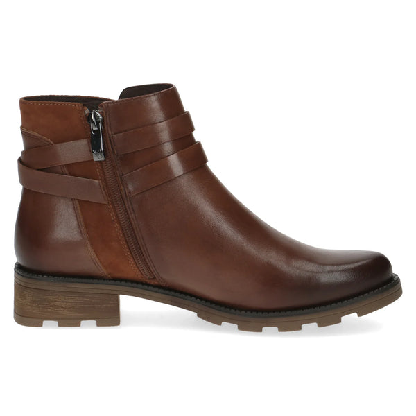 Caprice / 25429 Casual style Leather Ankle Boot / Cognac