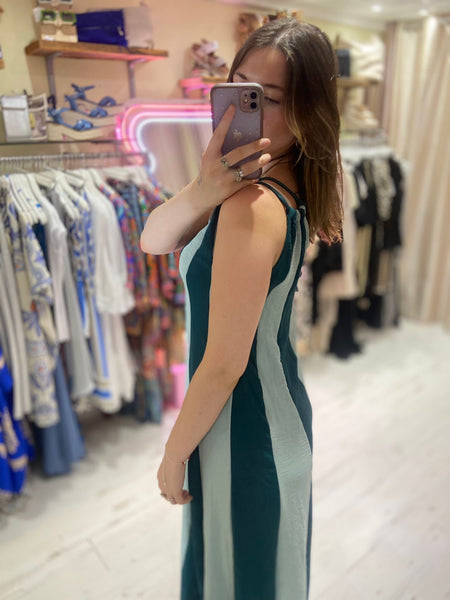 Anastasia One Shoulder Maxi Dress | Green