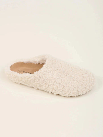 Cream Boucle Slipper