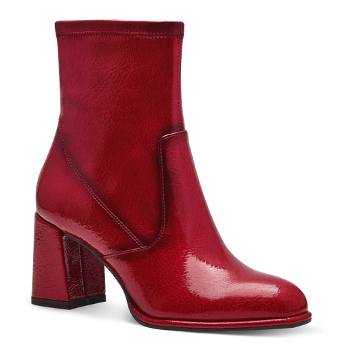 Tamaris | 25357 | Heeled Patent Boot | Red