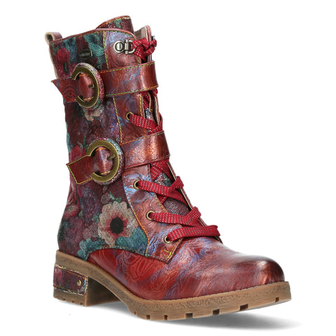 Laura Vita | Cocrailo 71 Calf Boot | Dark Red