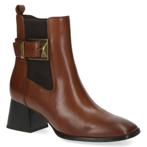 Caprice / 25344 Mid heeled Leather Chelsea Boot / Cognac