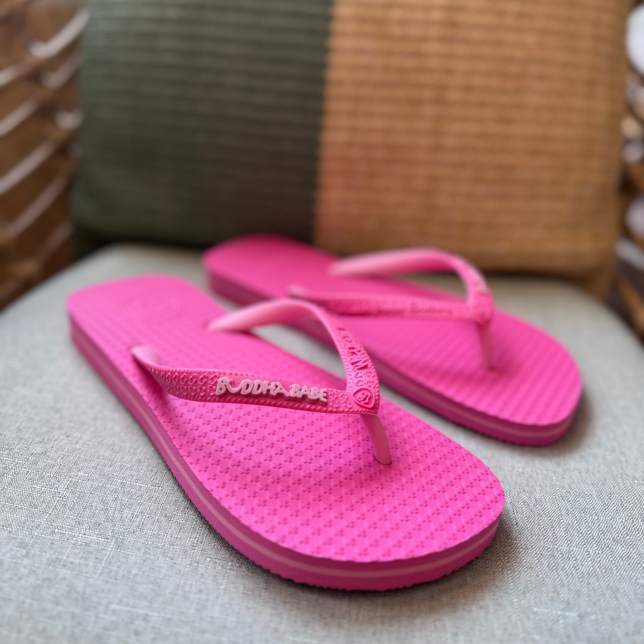 Buddha Babe Flip Flops Pink Pink Flamingo Boutique Kent