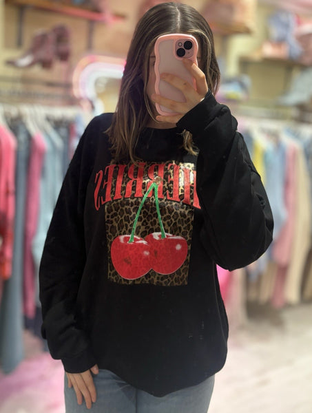 Ciao Milano Cherries Black Sweatshirt