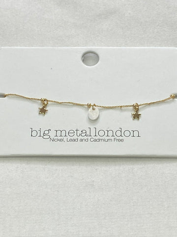 Monica Shell Bracelet | Gold Star