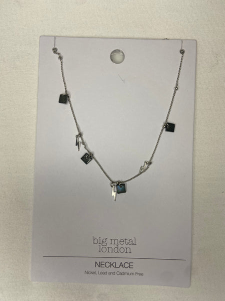 Monica Shell Necklace | Silver Lightning