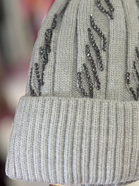 Sparkle Bobble Hat | Grey