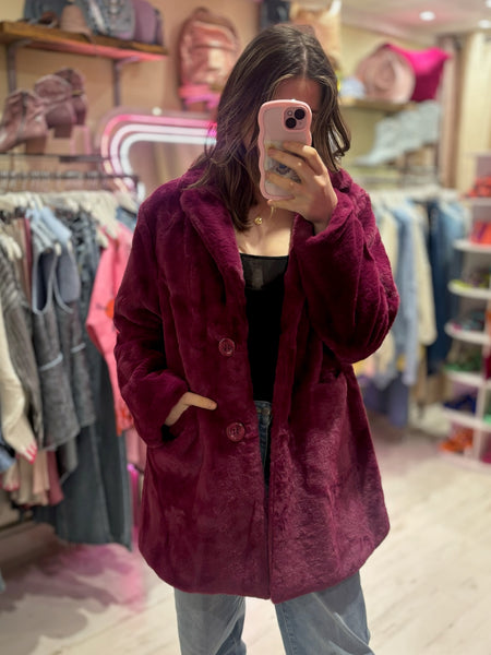 Faux Fur Coat | Sugar Plum