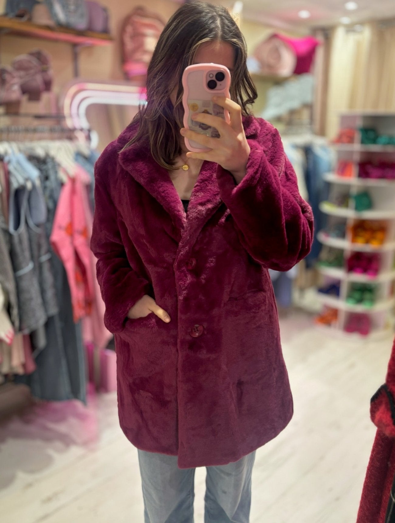 Faux Fur Coat | Sugar Plum