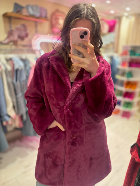 Faux Fur Coat | Sugar Plum