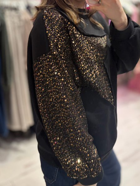 Star Jumper | Black/Gold