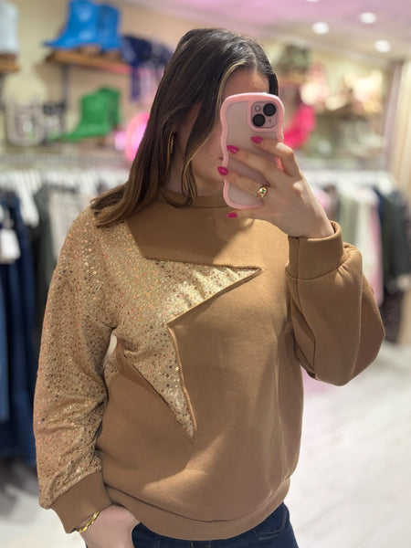 Star Jumper | Camel/Gold