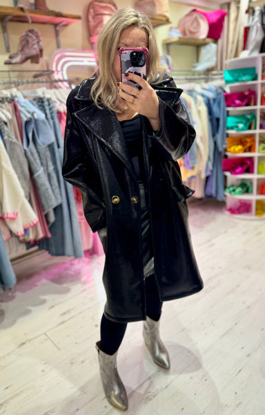 Metallic Coat | Black