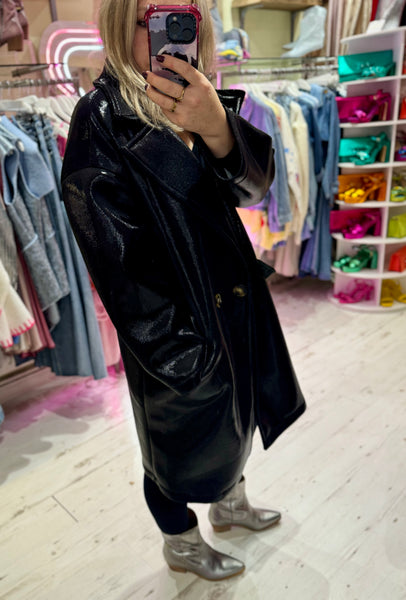 Metallic Coat | Black