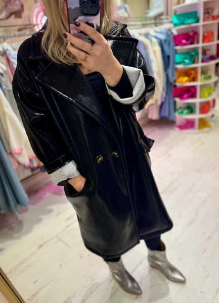 Metallic Coat | Black