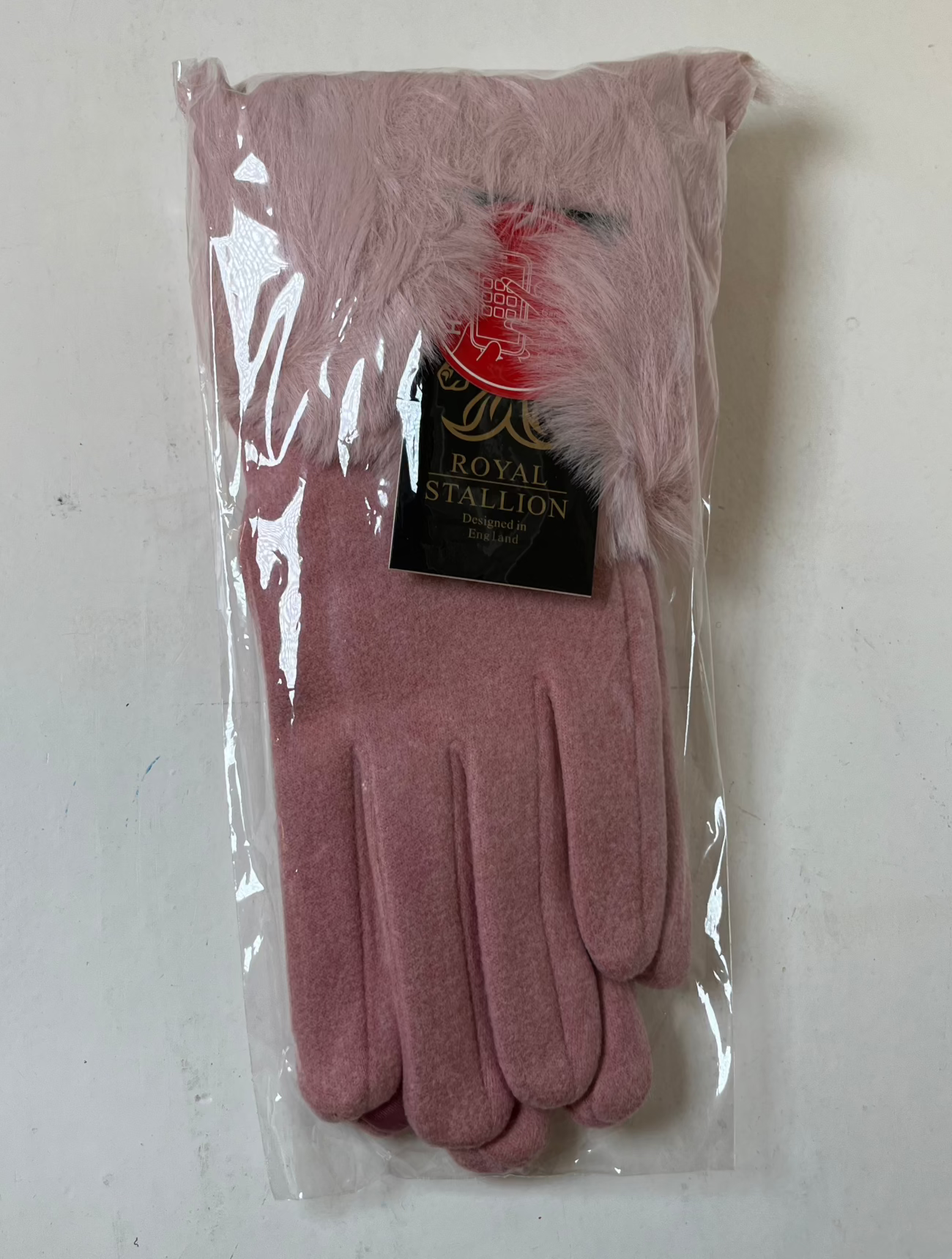 Fur Gloves | Pink