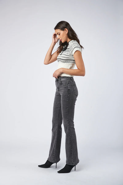 Toxik3 OMI Flared Jeans | Grey