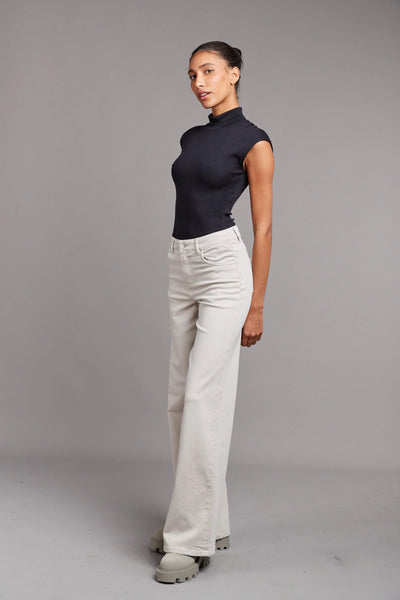 Toxik3 Veera Wide Leg Jeans | Stone