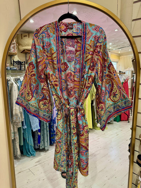 Indian Silk Long Kimono | Various Colours