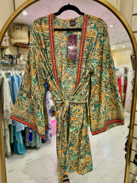 Indian Silk Long Kimono | Various Colours