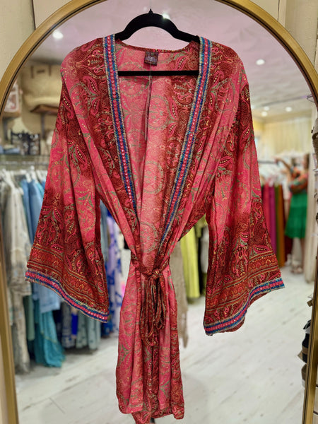 Indian Silk Long Kimono | Various Colours