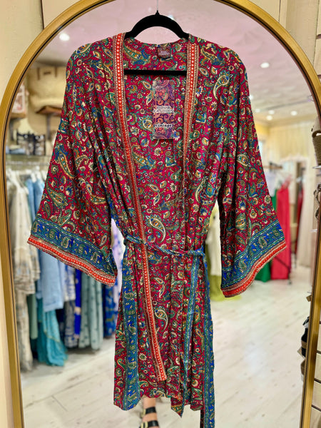 Indian Silk Long Kimono | Various Colours