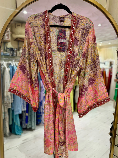 Indian Silk Long Kimono | Various Colours