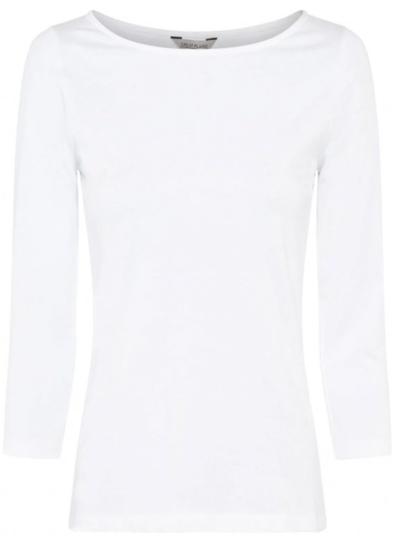 Great Plains Hollie Core Organic 3/4 Sleeve Top | White