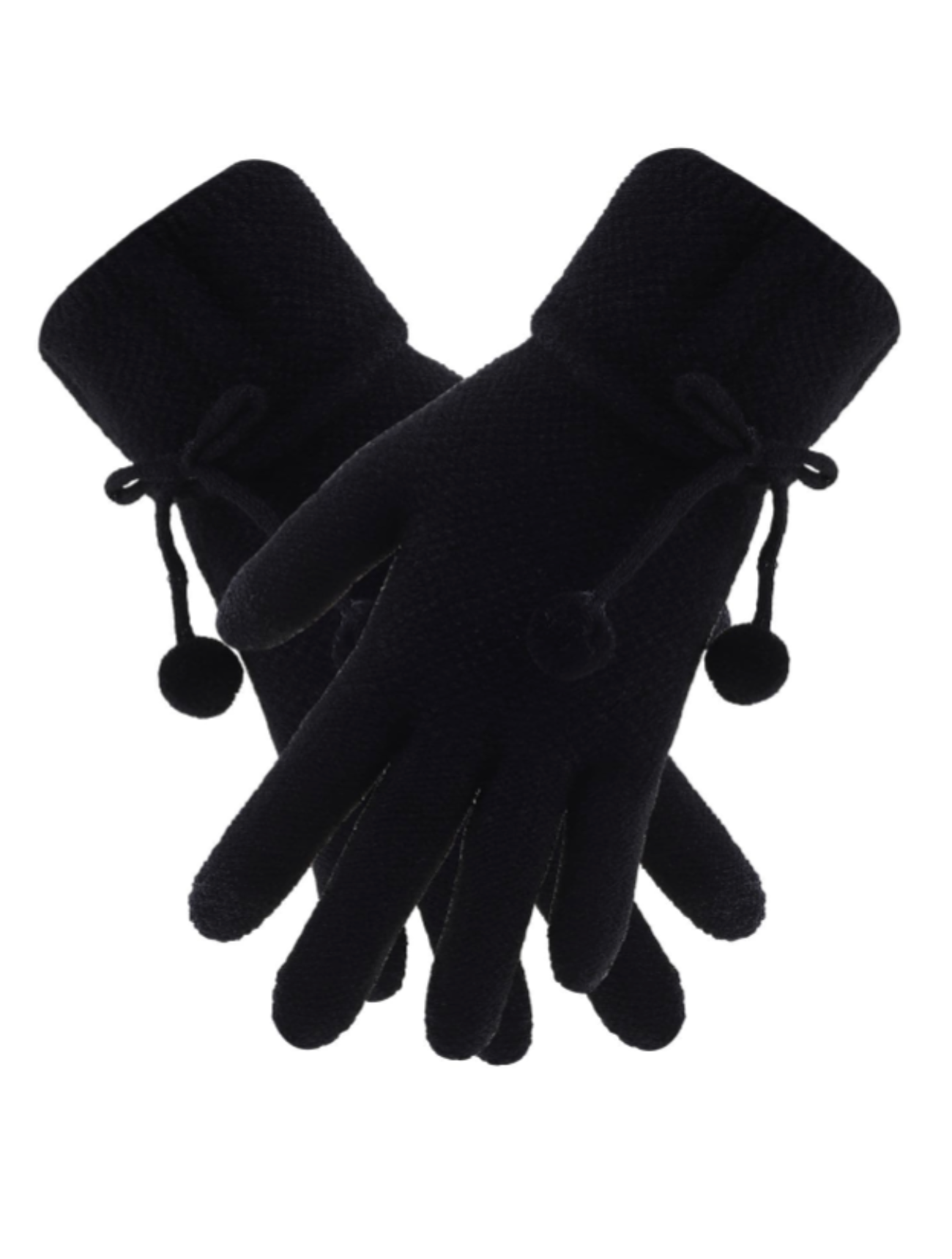 Bobble gloves | Black