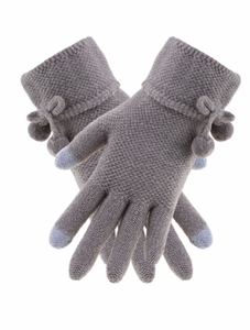 Bobble gloves | Beige