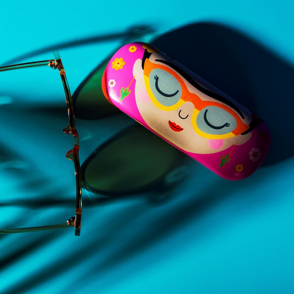 Frida Glasses Case | Pink Multi
