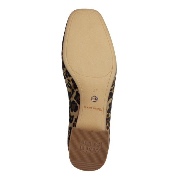 Tamaris | Leopard Heeled Loafer | 24305