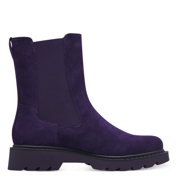 Tamaris Chunky Chelsea Ankle Boot | 25477 | Purple Nubuck