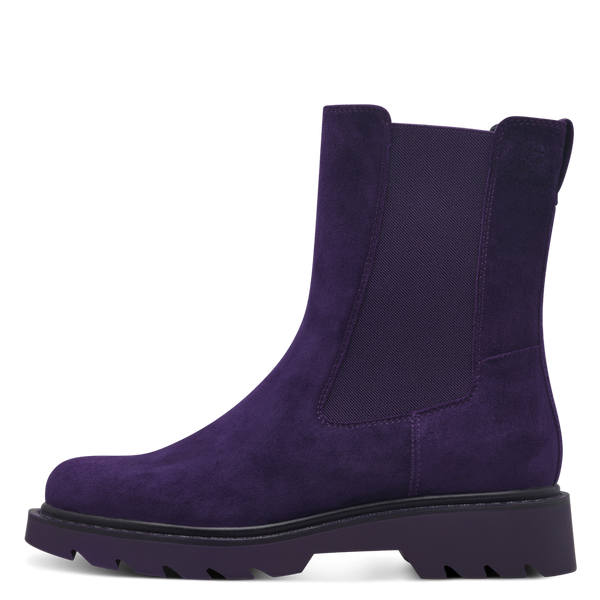 Tamaris Chunky Chelsea Ankle Boot | 25477 | Purple Nubuck