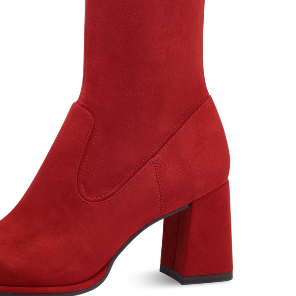 Tamaris VEGAN Knee High Stretch Boot | 25525 | Red