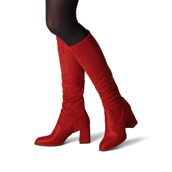 Tamaris VEGAN Knee High Stretch Boot | 25525 | Red