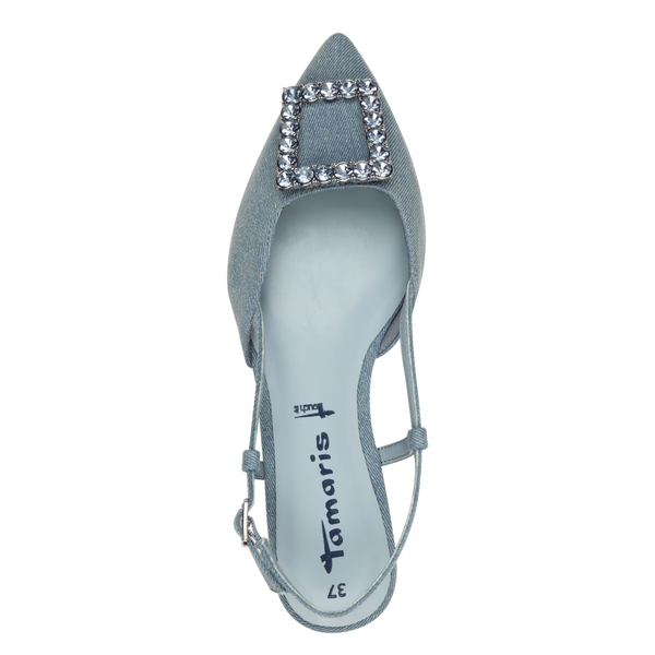 Tamaris | Denim Sling Back Pump | VEGAN | 29403