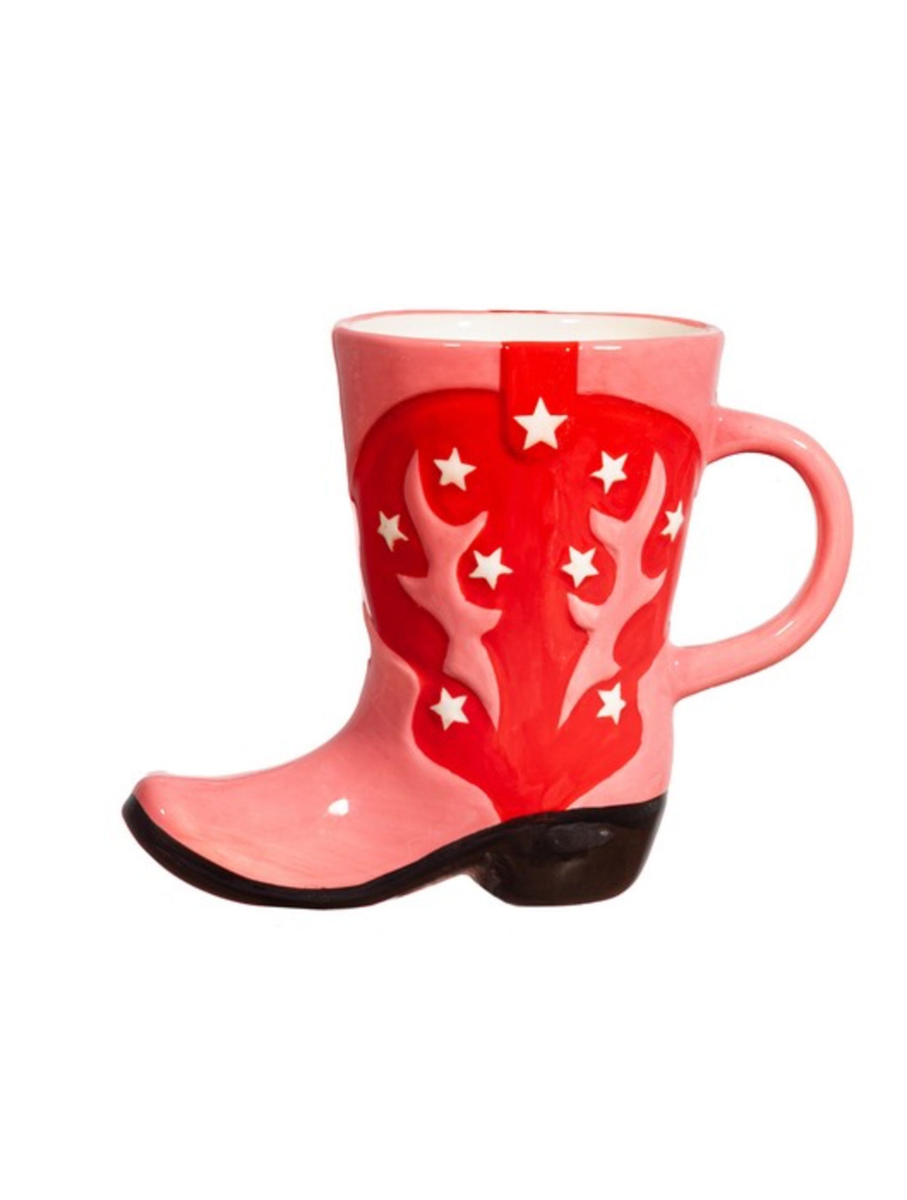 Cowboy Boot Shaped Mug | Pink and Red