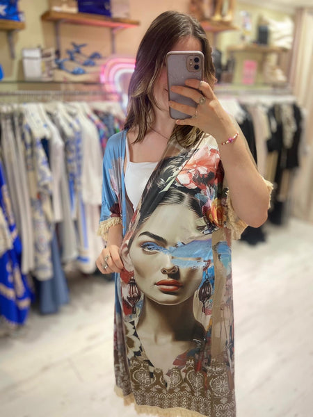 Artistic Frida Kahlo Inspired Kimono