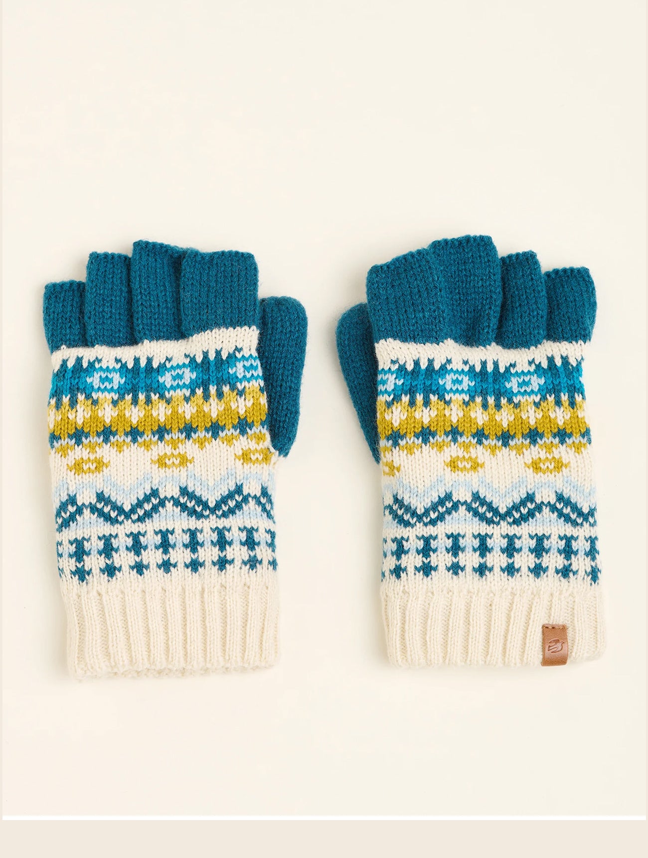 Fair Isle Fingerless Gloves