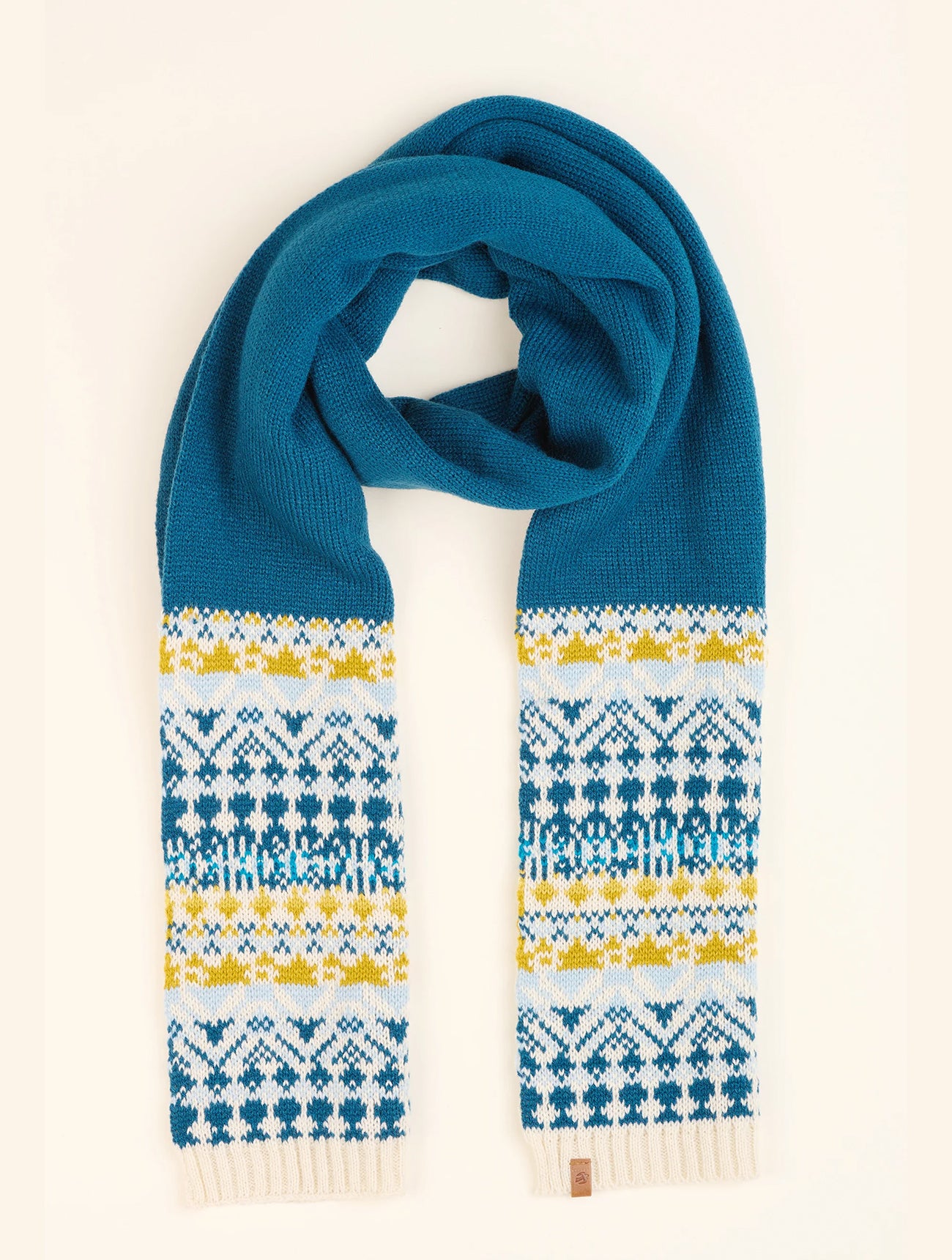 Fair Isle Knitted Scarf