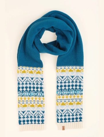 Fair Isle Knitted Scarf