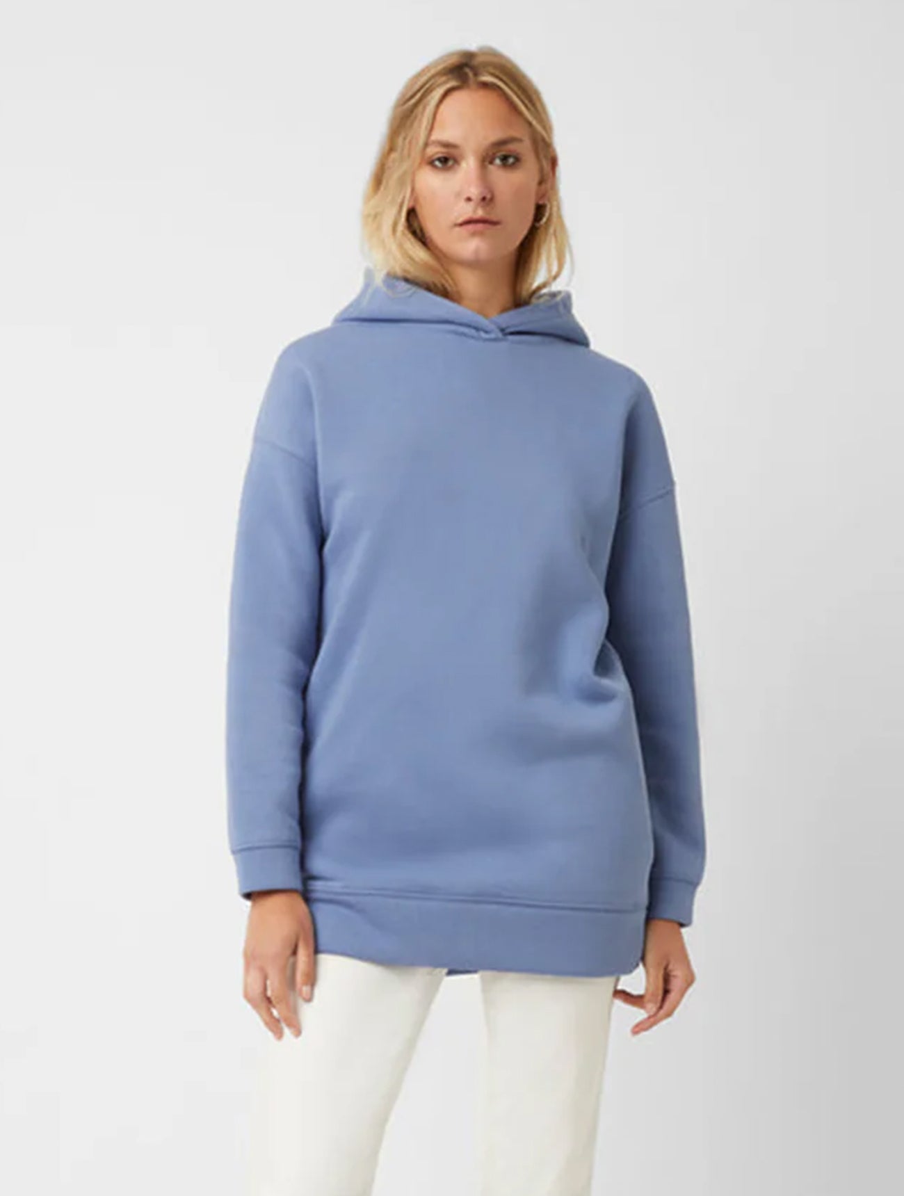 Soft Sweat Longline Hooded Top | J7SAE | Riviera Blue