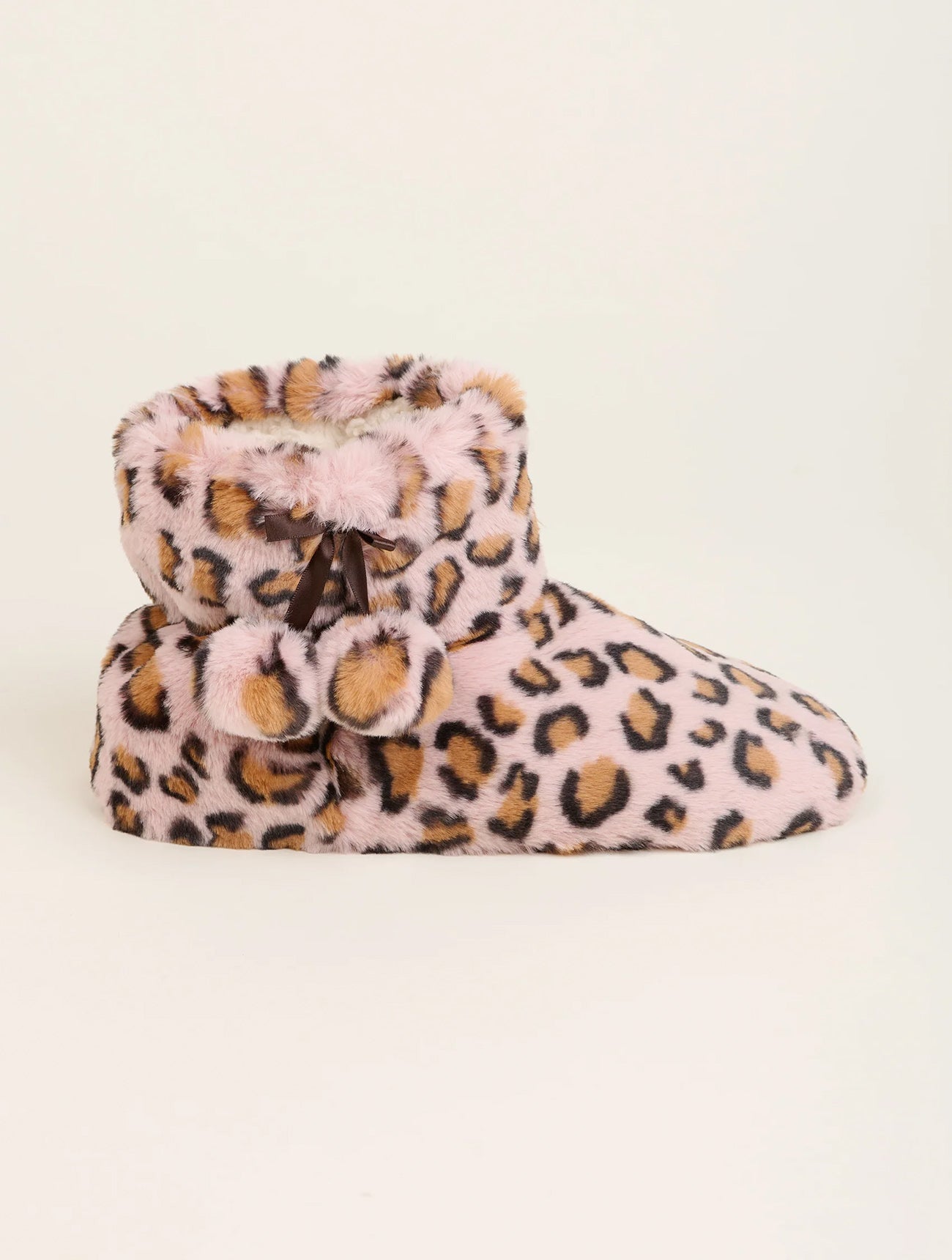 Leopard Bring Me Coffee Slipper Boots